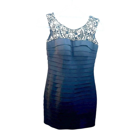 Sherri Hill Dresses & Skirts - Sherri Hill Mini Dress, Formal, Bandage, Beaded Neckline, Black, Cocktail, Sz 2‎